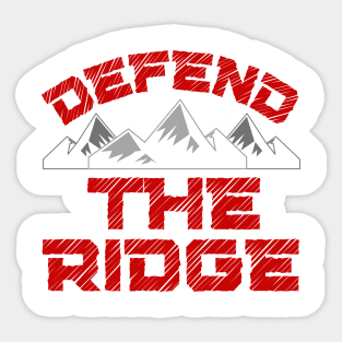 Defend the Ridge Mountain Ridge Sticker